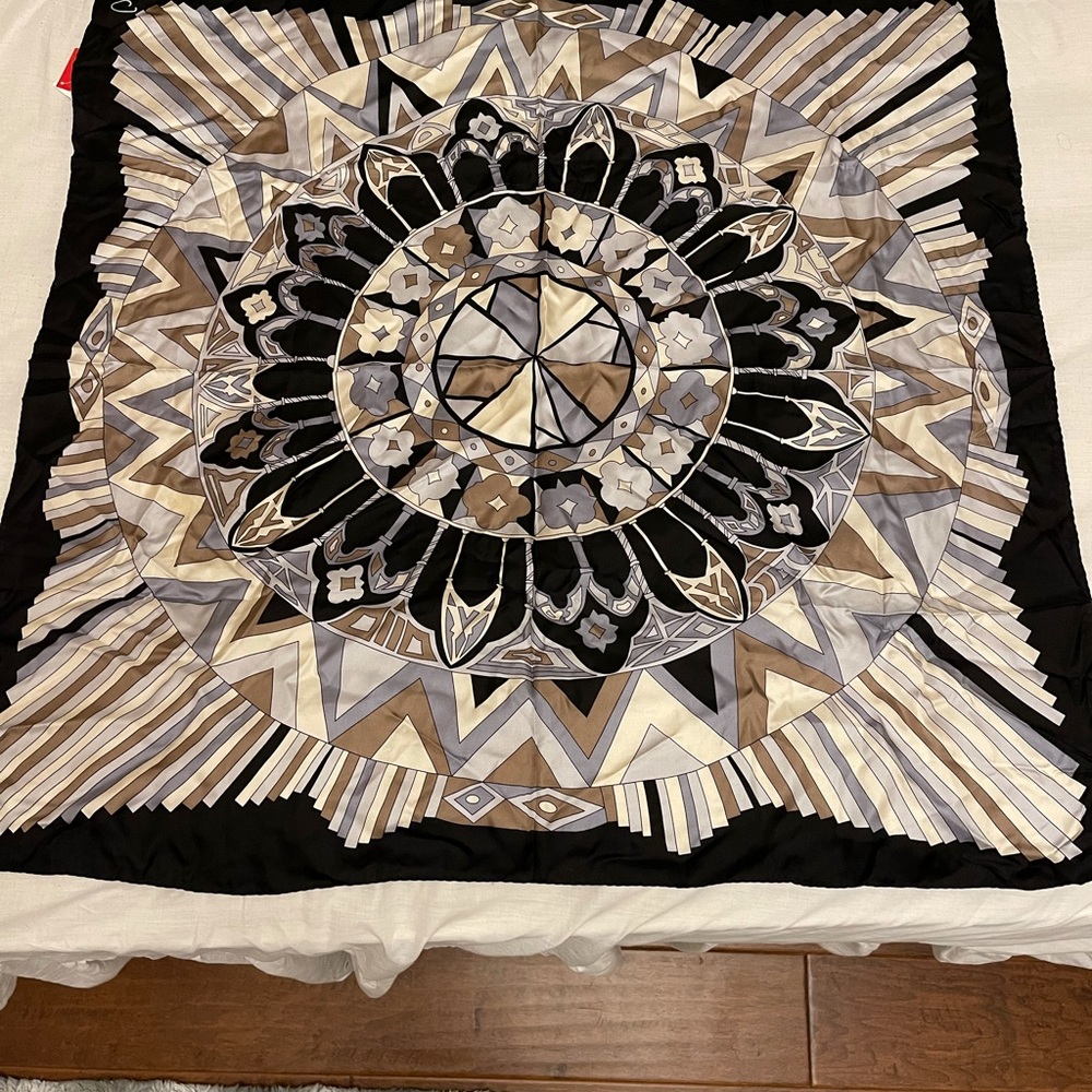 Oscar De La Renta silk square scarf